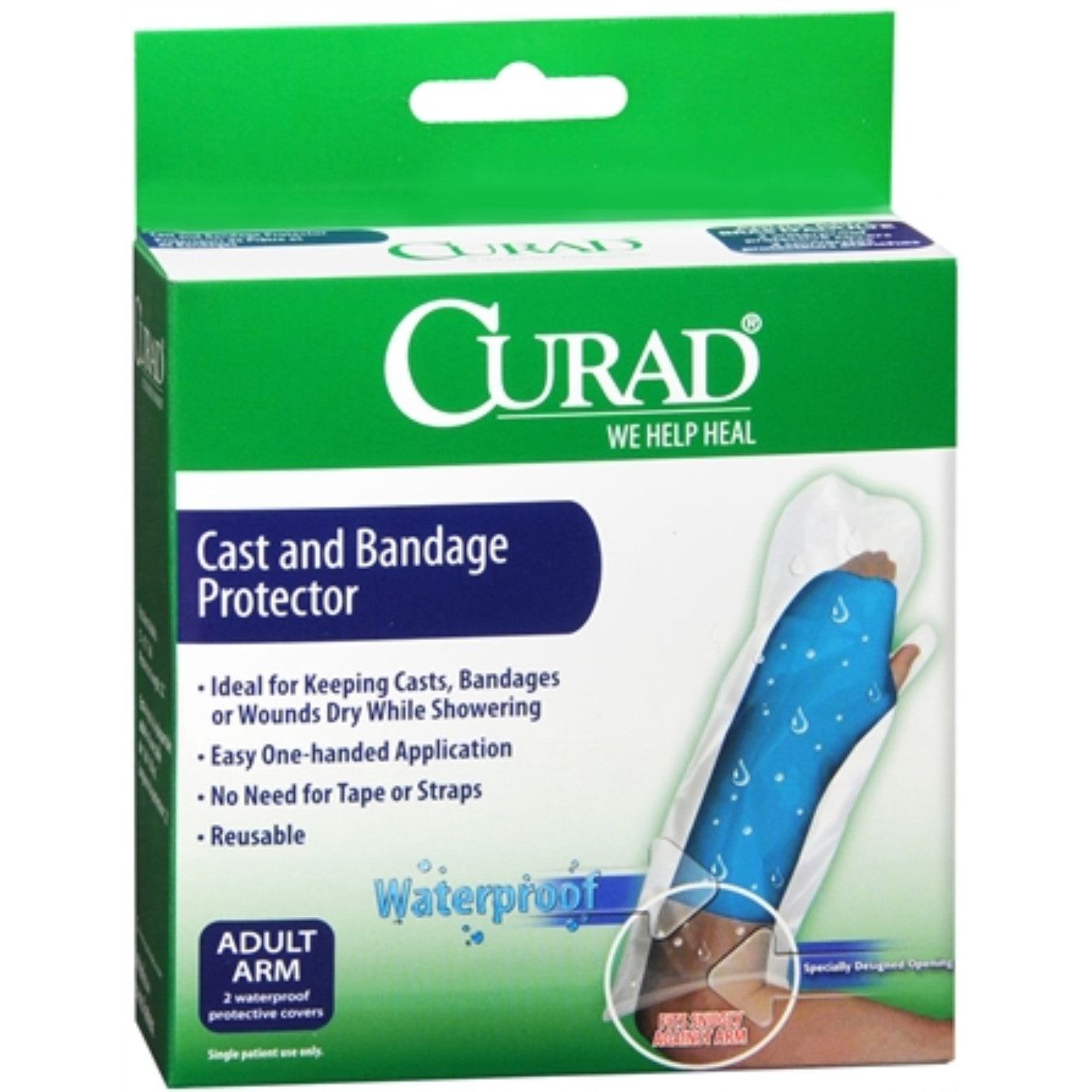 Protecteur de plâtre et de bandage Curad pour bras adulte