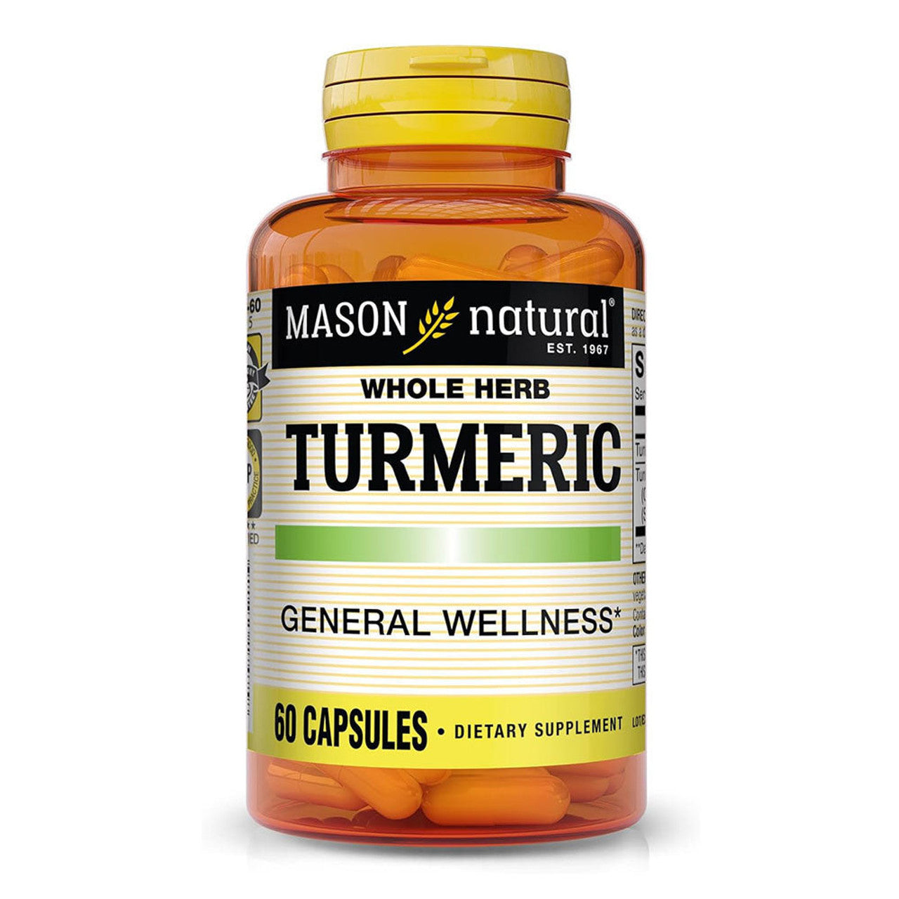 Mason Natural Turmeric Whole Herb Capsules