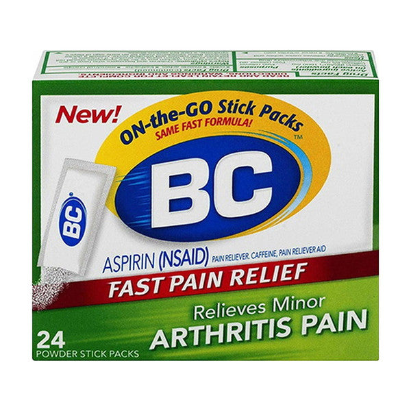BC Soulagement de la douleur Arthrite Force – Poudre à dissolution rapide de 1 000 mg