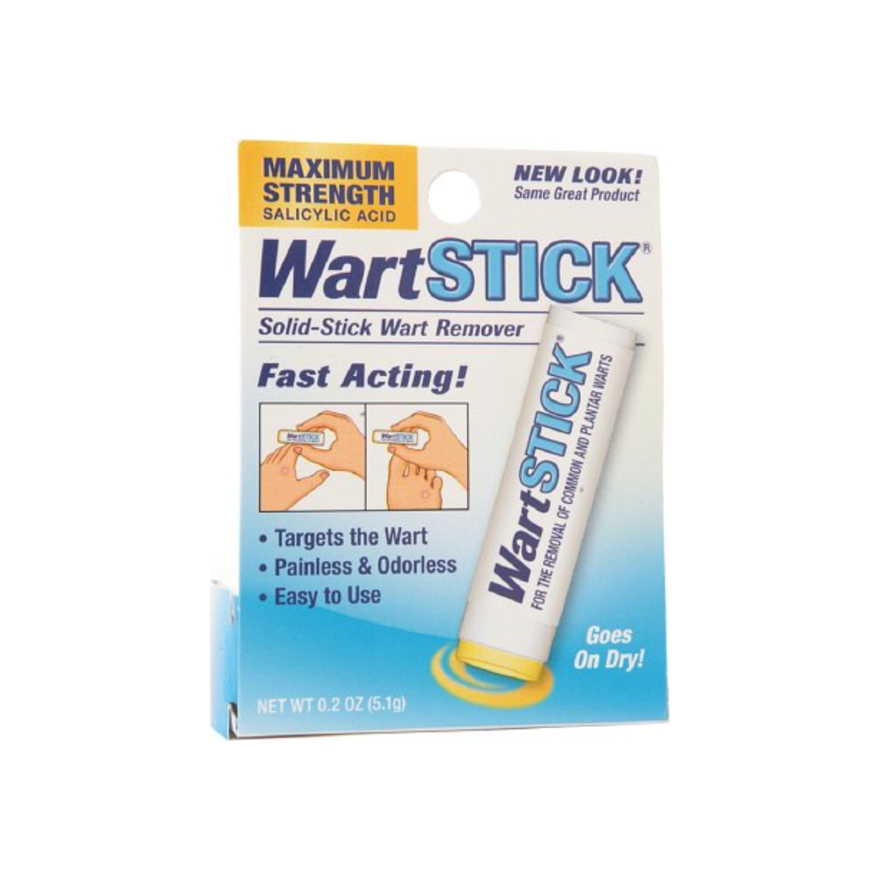 Bâtonnet anti-verrues Solid-Stick Remover Force maximale, 0,2 oz