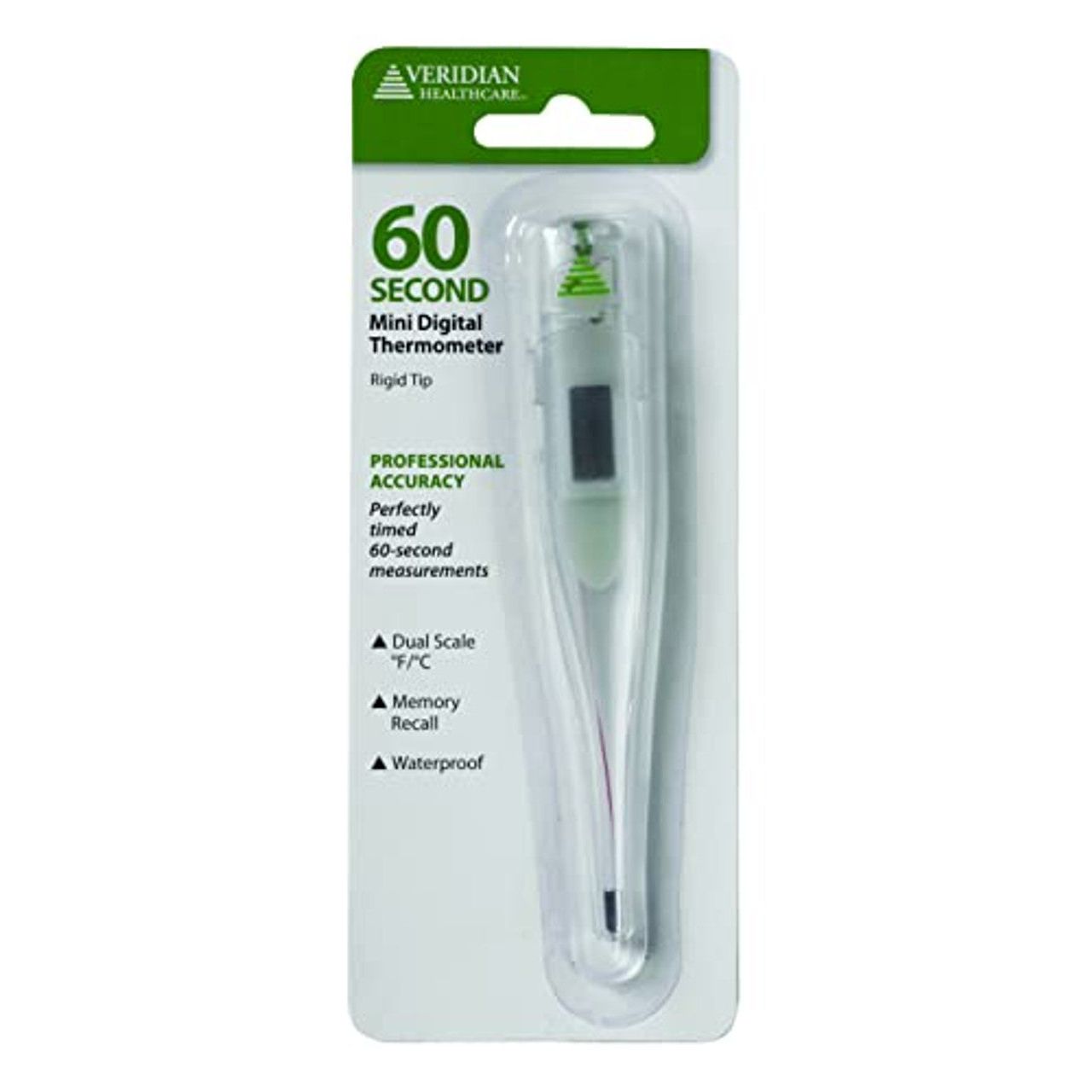 Thermomètre numérique mini Veridian Healthcare 60 secondes