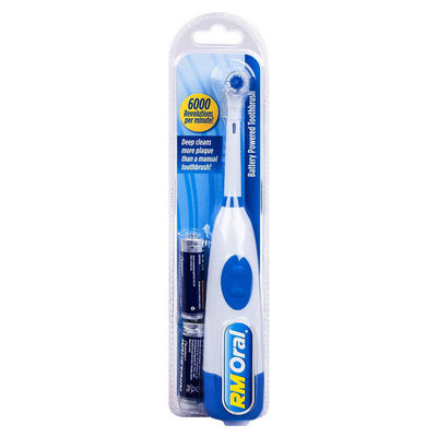 RM Oral Battery Powered Toothbrush with Batteries Included