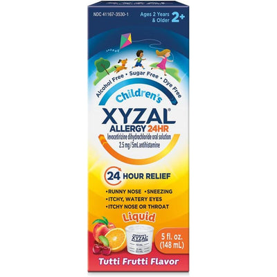 Xyzal Children's Allergy Relief, Bubble Gum Flavor, 5 Fl Oz