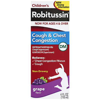 Robitussin Children's DM Cough & Chest Congestion - Grape Flavor