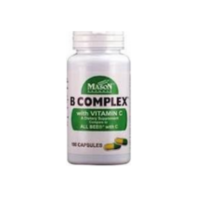 Capsules de complexe B Mason Natural avec vitamine C