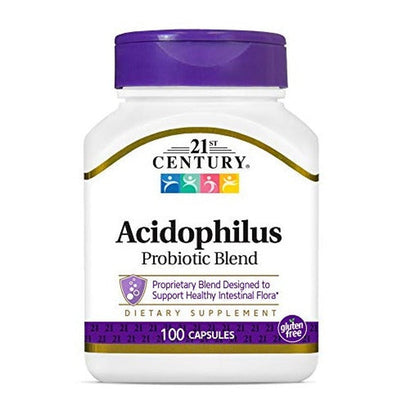 Capsules d'Acidophilus du 21ème Siècle - 100 Comptes