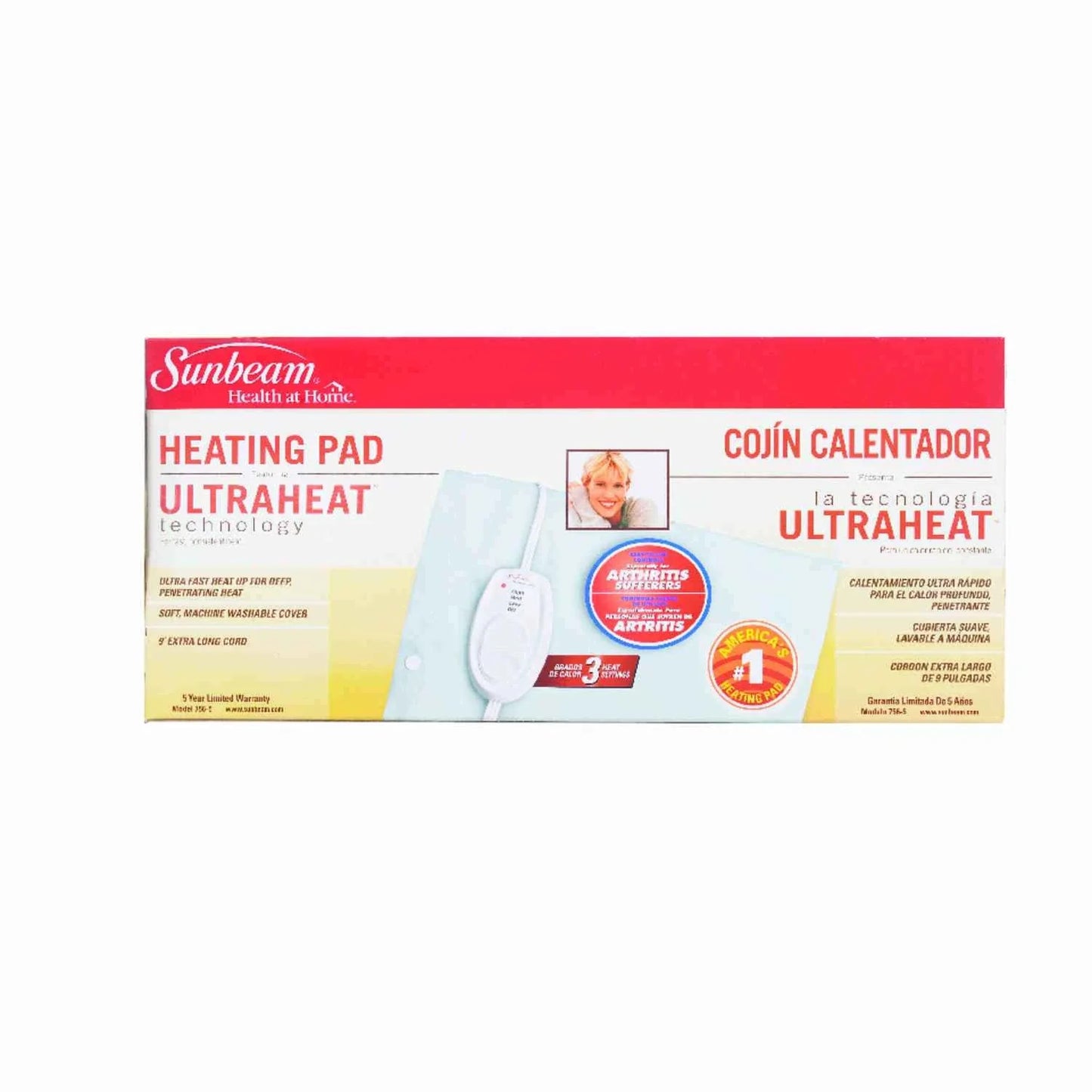 Coussin chauffant Sunbeam Ultraheat Technology