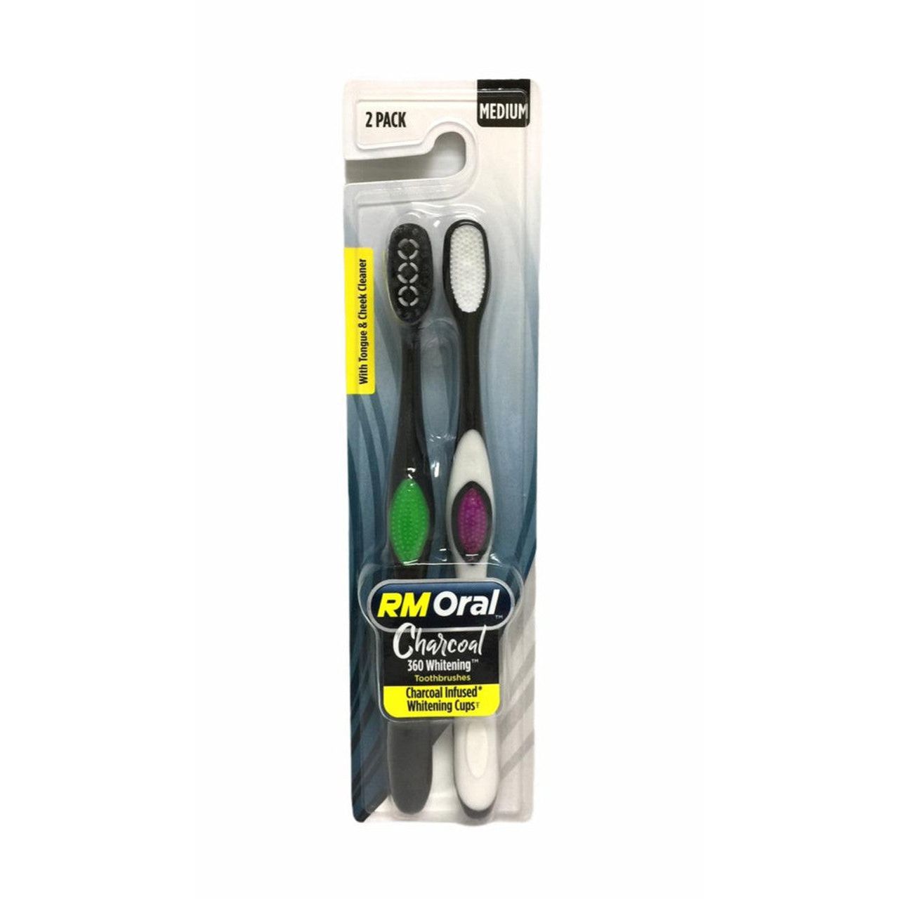Brosse à dents manuelle moyenne RM Charcoal