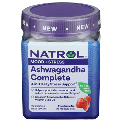 Gomitas Natrol Ashwagandha Complete - 30 Conteos