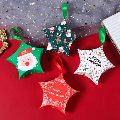 Christmas candy packaging box, Christmas gift box, new pentagonal star gift packaging box - Korvel