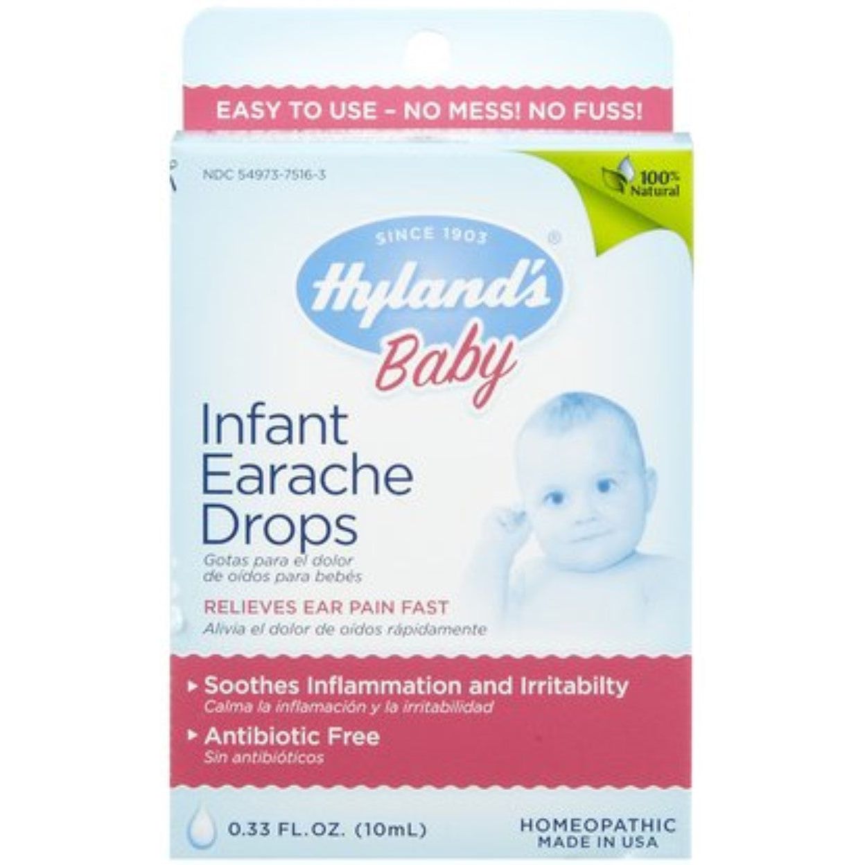 Gouttes auriculaires pour bébés Hyland's - 0,33 fl oz