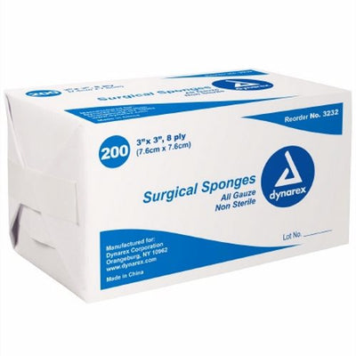 Dynarex Non-Sterile Gauze Sponge 3 x 3 Inch