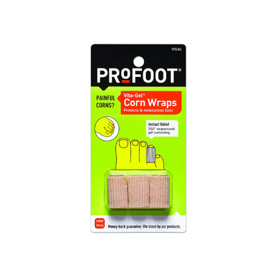 Profoot Vita-Gel Corn Pads - Moisturizing Gel Protection, 3 ct