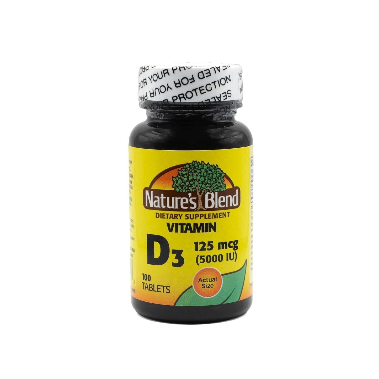 Nature's Blend® Vitamina D3 5000 UI - 100 Tabletas