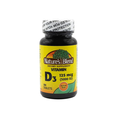 Nature's Blend® Vitamine D3 5000 UI - 100 Comprimés