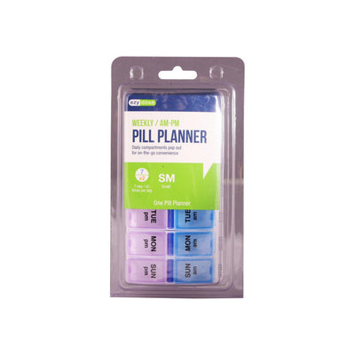 Planificateur de pilules de voyage Ezy Dose Hebdomadaire AM/PM - Petit