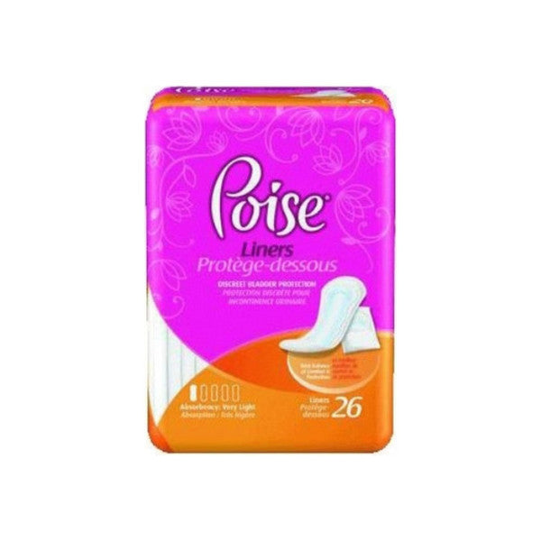 Protector de Incontinencia Poise - Absorbencia Ligera, 8" de Largo