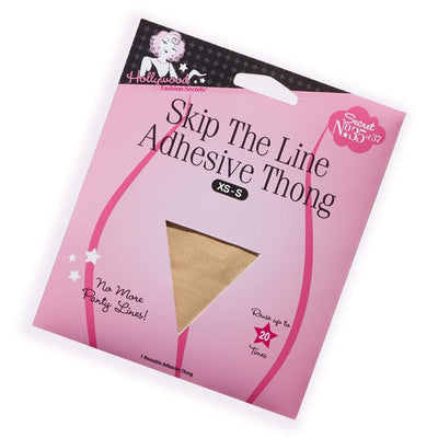 Hollywood 3 Fashion Secrets Skip The Line Adhesive Thong - Reusable XS/S