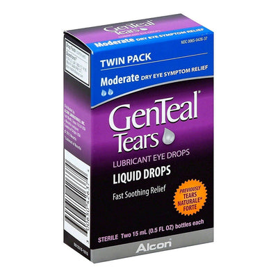GenTeal® Tears Lubricant Eye Drops – Moderate Relief Twin Pack