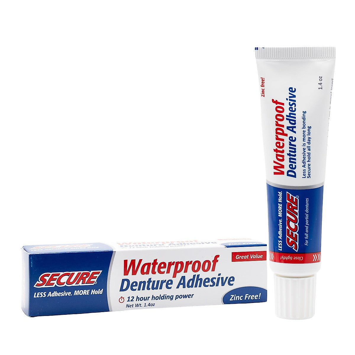 Crema Adhesiva para Dentaduras Secure Bioforce A.Vogel - Impermeable y Sin Zinc