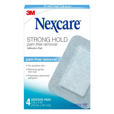 Nexcare Sensitive Skin Adhesive Pads - Pain-Free Removal, 4 ct