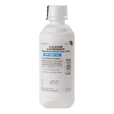 Roxane Labs Calcium Carbonate Oral Suspension - 500 ml