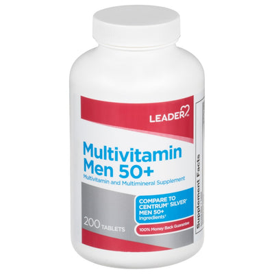 Multivitamínico Leader Health Care para Hombres 50+, Tabletas