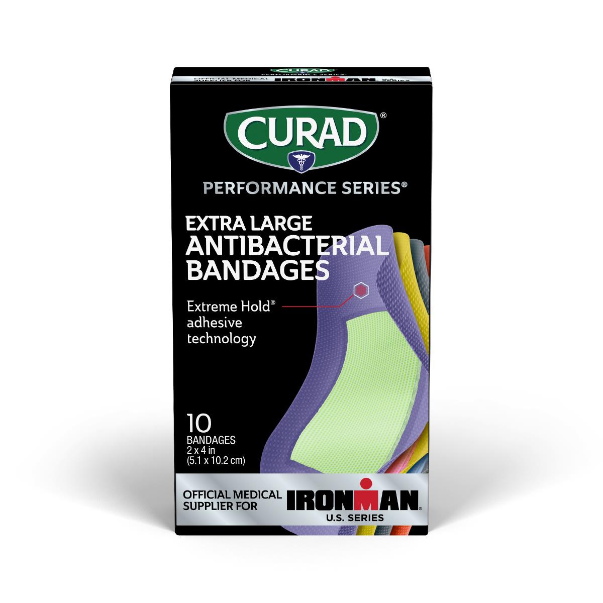Curad Performance Series XL Vendajes Antibacterianos - Protección Robusta