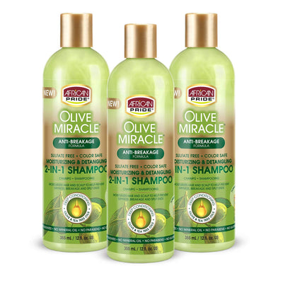 African Pride Olive Miracle 2-in-1 Shampoo & Conditioner