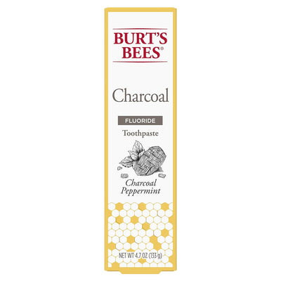 Pasta de dientes Burt's Bees Carbón + Blanqueamiento Menta de Montaña 4.7 oz