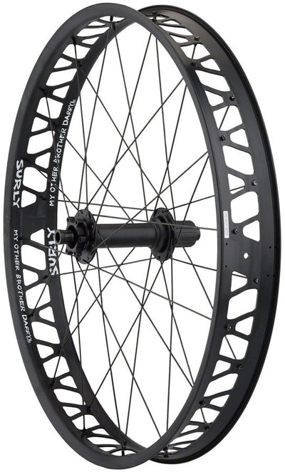 Quality Bear Pawls Rear Wheel - 26" Fat 12 x 197mm 6-Bolt HG 11 MTN BLK 32H