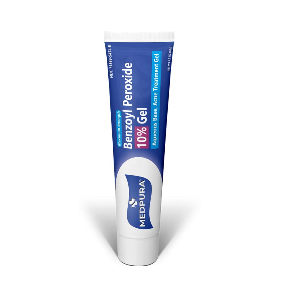 Akron Pharma Benzoyl Peroxide 10% Gel - Maximum Strength Acne Treatment