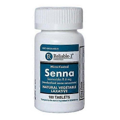 Premium Senna Laxative Tablets - 100 Count