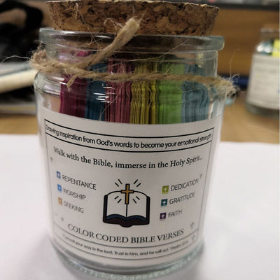 Bible Verses in a Jar - Inspirational Christian Gifts