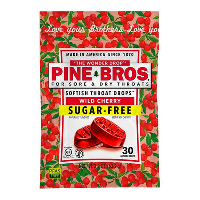 Pine Bros. Wild Cherry Softish Drops - Sugar Free