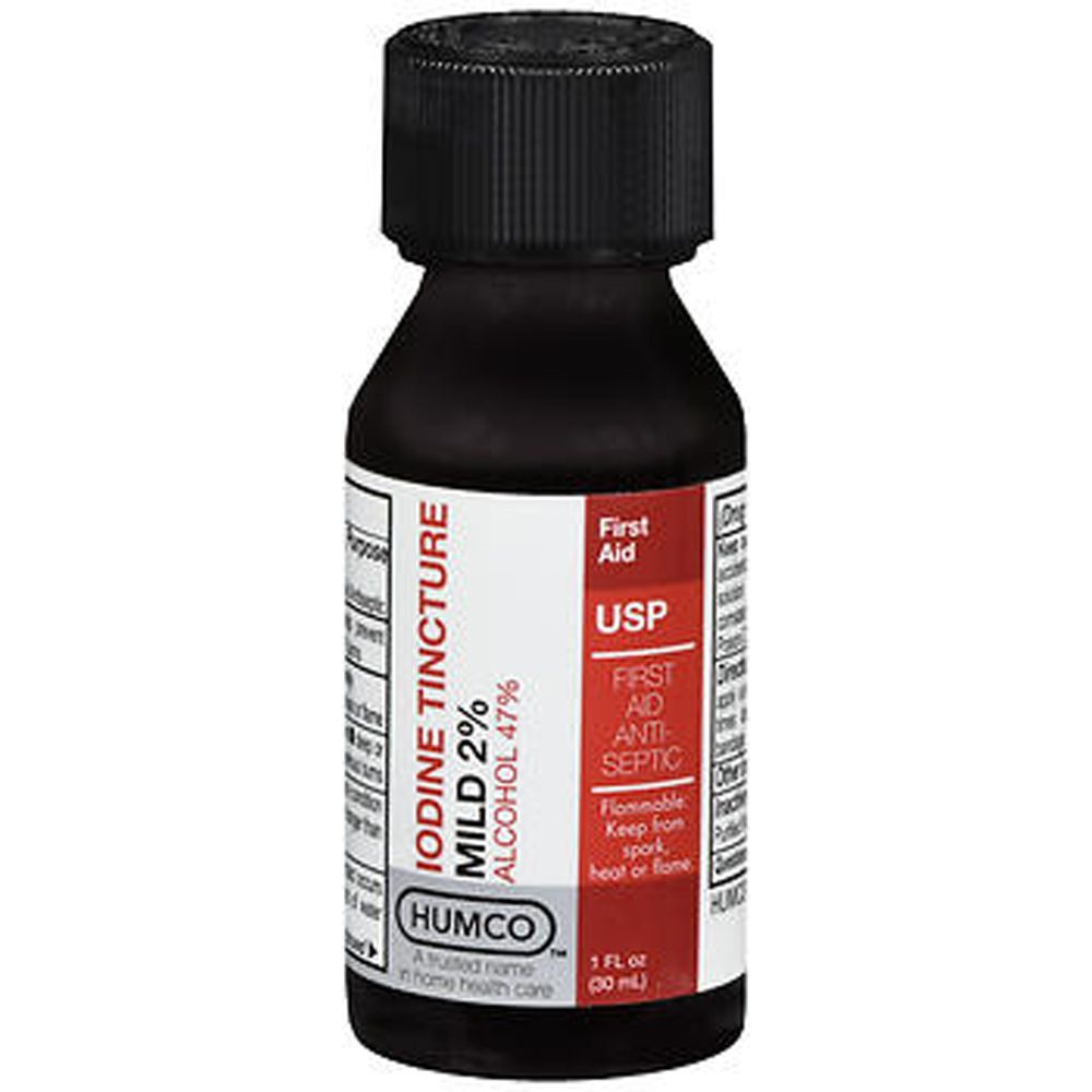 Mild Iodine Tincture 2% - 1 Oz