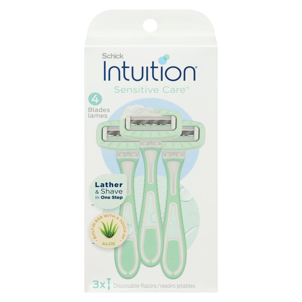 Rasoirs jetables Schick Intuition Sensitive Care - 3 unités