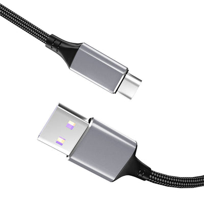 5A Data Cable USB Single Head Type-C Braided Fast Charging Suitable for Xiaomi Apple 15 Phone Data Cable - Korvel