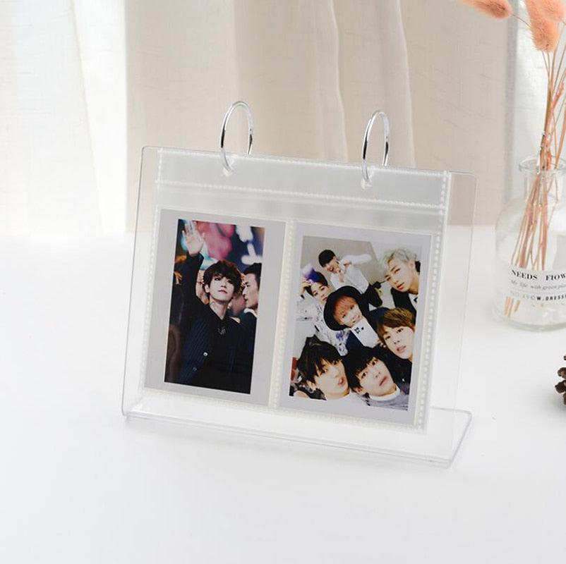 Charming 3/5 Inch Acrylic Desktop Photo Album for Memorable Moments - Korvel
