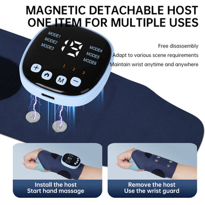 EMS Smart Tendon Sheath Hand Heating Wristband with Hot Compress and Massage Function - Korvel