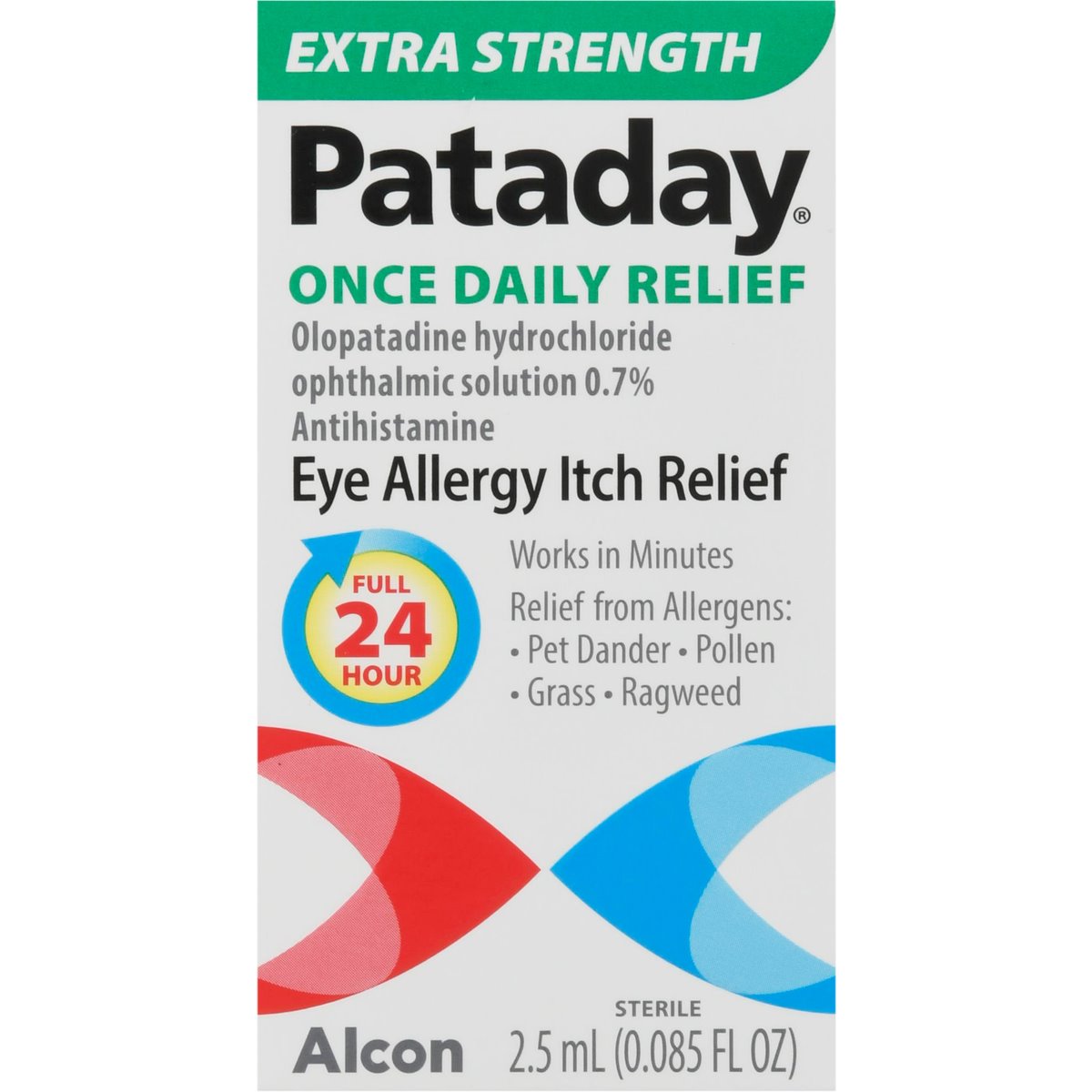 Pataday Soulagement des démangeaisons oculaires allergiques une fois par jour - Force extra 2,5 ml