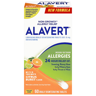 Alavert Citrus Burst Flavor Orally Disintegrating Tablets - 10 Mg