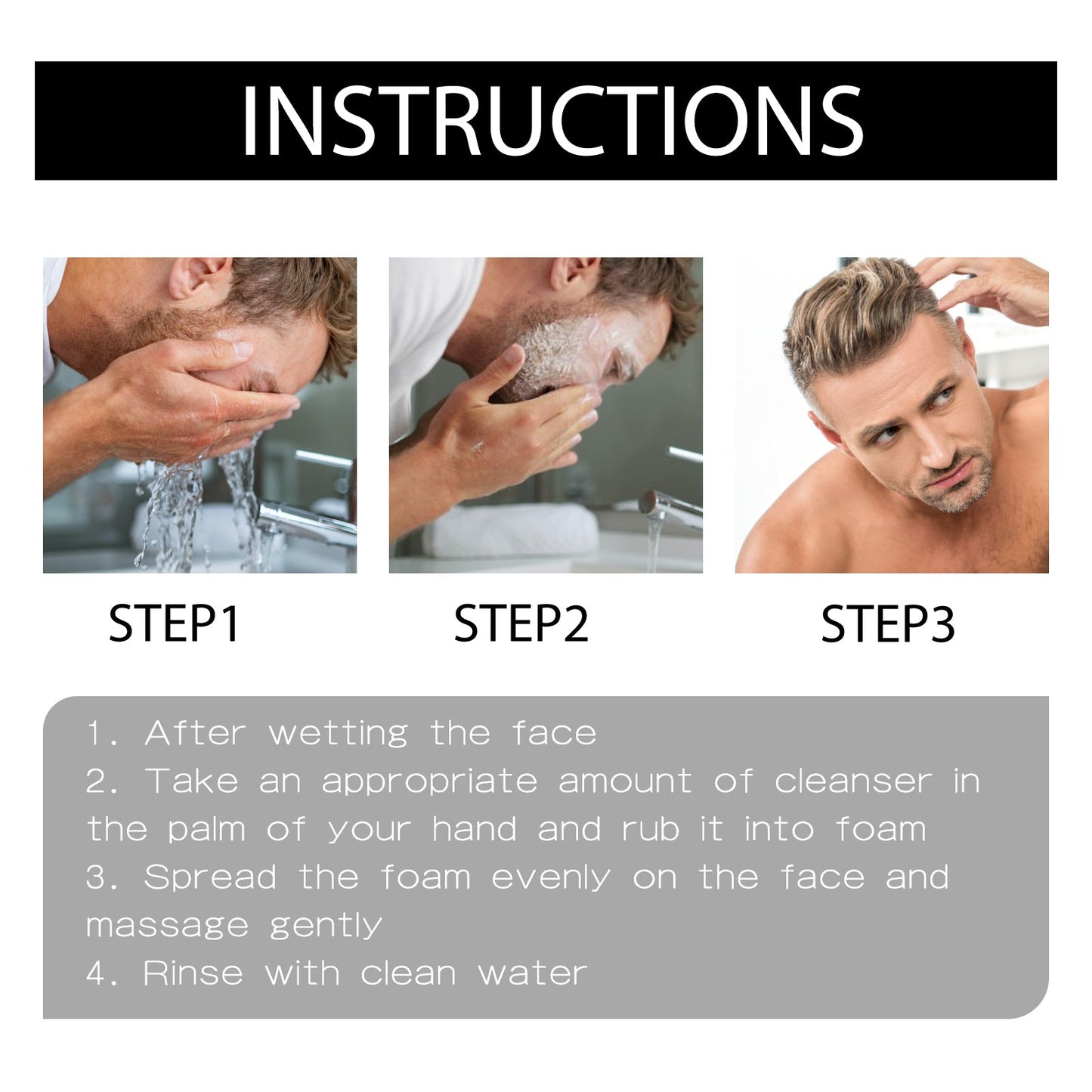 Men's Amino Acid Oil Control Face Wash