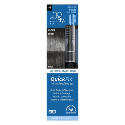 No Gray Quick Fix Bru Black 5 Oz - Temporary Hair Color Touch Up
