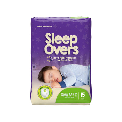 Cuties Sleep Overs Unisex Absorbent Underwear - Small/Medium (15 Ct)