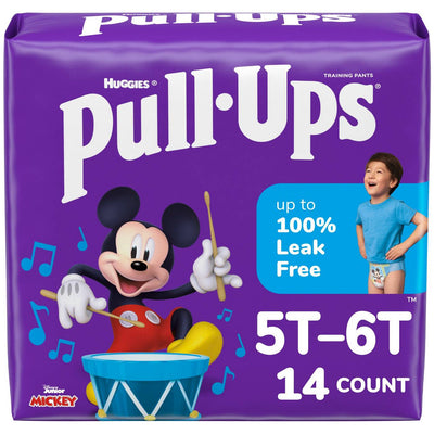 Pull-Ups Training Pants for Boys, Size 5T-6T, 14 Count
