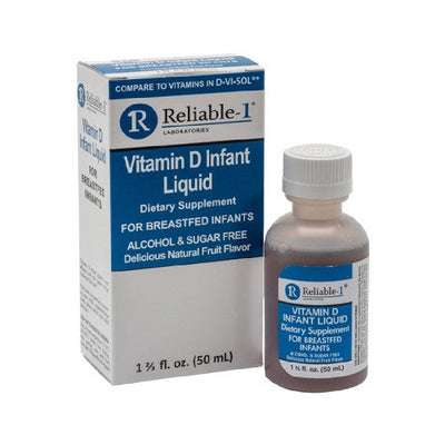 Complément liquide de vitamine D pour nourrissons Reliable1 – 50 ml
