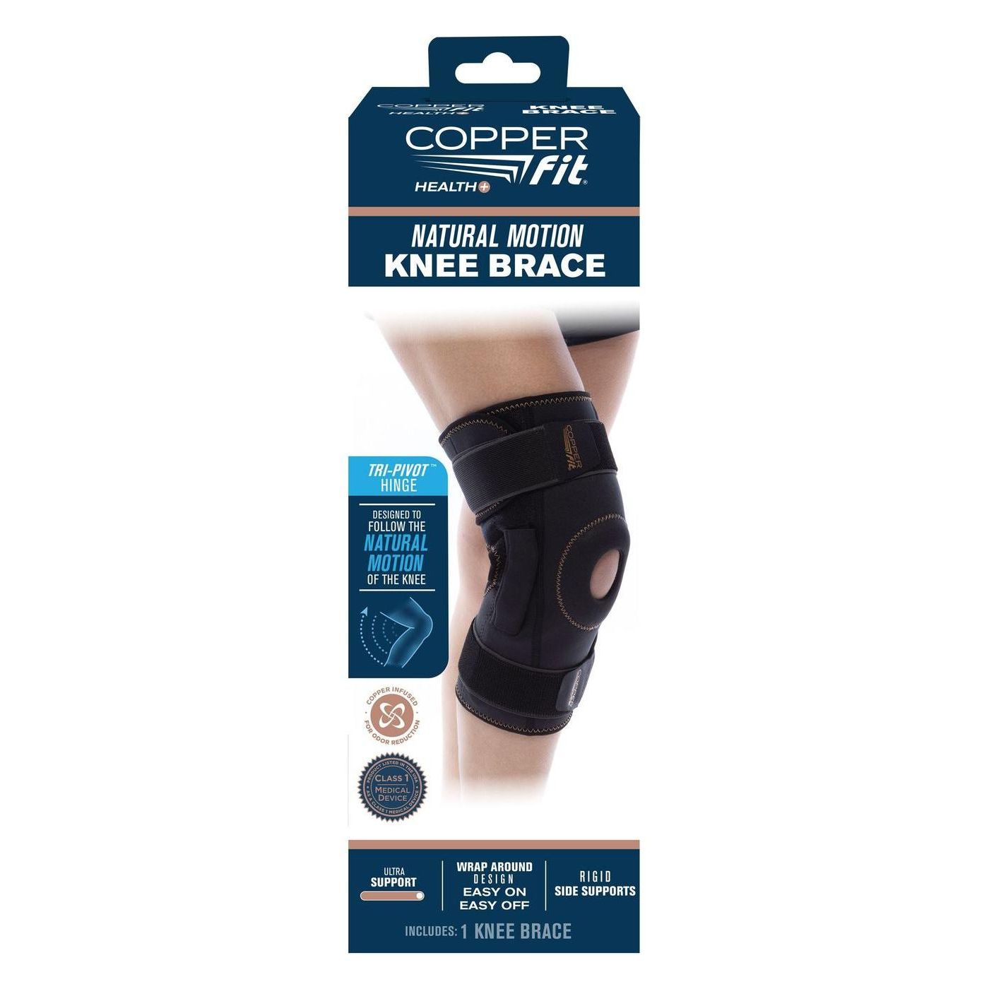 Copper Fit Natural Motion Knee Brace - One Size Fits Most