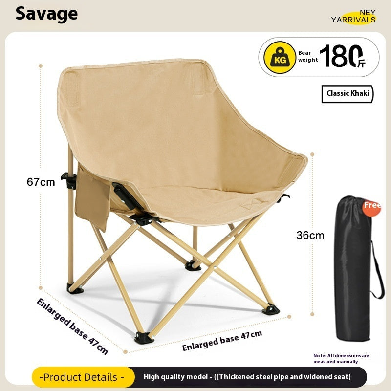 Durable Leisure Backrest Folding Chair for Outdoor Use