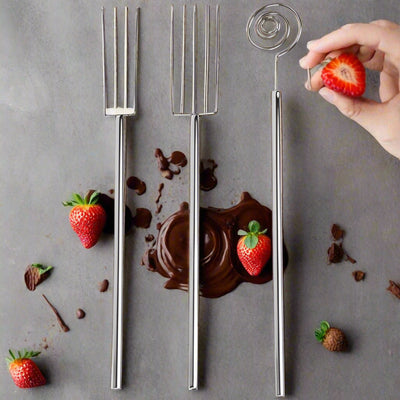 3-Piece Stainless Steel Candy and Fruit Dipping Tool Set